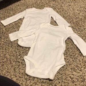 White long sleeve onsies